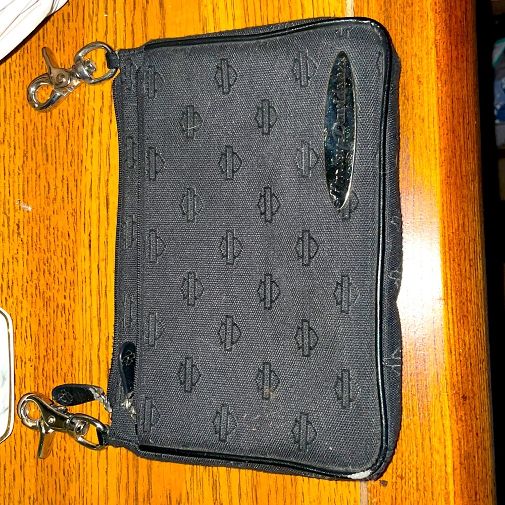 Black Harley Davidson Hip Bag / pack attaches to belt loops